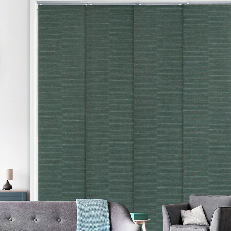 Symple Stuff Deluxe Adjustable Sliding Panel Track Blind 45.8" 86" W X